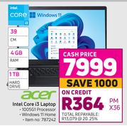 Acer Intel Core i3 Laptop