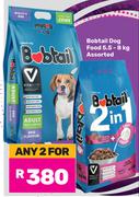 Bobtail Dog Food Assorted-For Any 2 x 5.5Kg/8kg