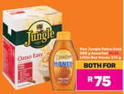 Jungle Oatso Easy 500g Plus Little Bee Honey 375g-Both For