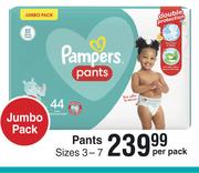 Pampers Pants Sizes 3-7 Jumbo Pack-Per Pack