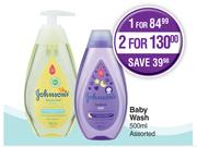 Johnson's Baby Wash Assorted-500ml