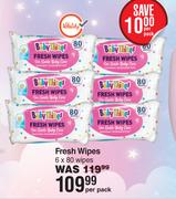 Baby Things Fresh Wipes 6 x 80 Wipes-Per Pack