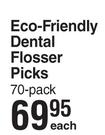 White Glo Eco Friendly Dental Flosser Picks 70 Pack-Each