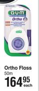 G.U.M Ortho Floss 50m-Each