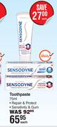 Sensodyne Toothpaste-75ml Each