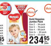 Huggies Gold Nappies Jumbo Pack-Pack