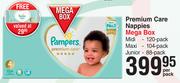 Pampers Premium Care Nappies Mega Box-Per Pack