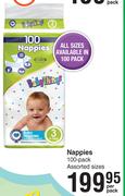 BabyThings Nappies (100's Pack) Assorted-Per Pack