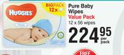 Huggies Pure Baby Wipes Value Pack-Per Pack