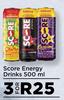 Score Energy Drinks-For 3 x 500ml