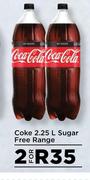 Coca Cola Coke Sugar Free Range-For 2 x 2.25L