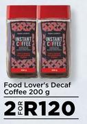 Food Lover's Decaf Coffee-For 2 x 200g