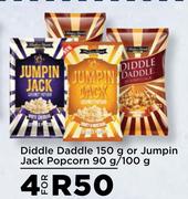 Diddle Daddle 150g Or Jumpin Jack Popcorn 90g/100g-For 4