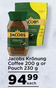 Jacobs Kronung Coffee 200g Or Pouch 230g-Each