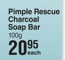 Cuticura Pimple Rescue Charcoal Soap Bar-100g Each