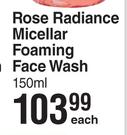 Himalaya Rose Radiance Micellar Foaming Face Wash-150ml Each