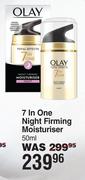 Olay Total Effects 7 In One Night Firming Moisturiser-50ml