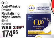 Nivea Q10 Anti Wrinkle Power Revitalising Night Cream-50ml
