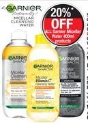 Garnier Skin Active Oil Infused All In 1 Micellar Cleansing Water-400ml Each