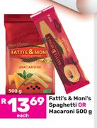 Fatti's & Moni's Spaghetti Or Macaroni-500g Each