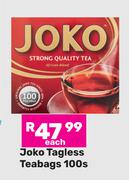 Joko Tagless Teabags-100s Pack Each