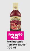 Wellington's Tomato Sauce -700ml Each