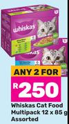 Whiskas Cat Food Multipack Assorted-For Any 2 x 12 x 85g