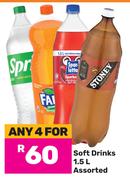 Soft Drinks Assorted-For Any 4 x 1.5Ltr