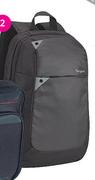 Targus 15.6' Intellect Black Laptop Backpack-Each
