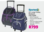 Sportec 25 L Large Trolley Backpack 797-70SB