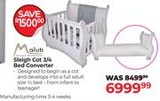 Maluti Sleigh Cot 3/4 Bed Converter