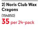 Staedtler Noris Club Wax Crayons 154850-Per 24-Pack