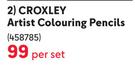 Croxley Artist Colouring Pencils 458785-Per Set