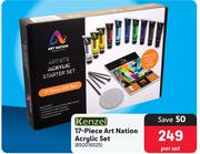 Kenzel 17-Piece Art Nation Acylic Set 850016525-Per Set