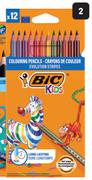 BIC Evolution Stripes Colouring Pencils 36810-Per 12-Pack