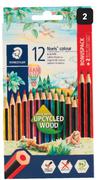 Staedtler Colour Pencils 12-Pack Plus 2HB Pencils 299956-Per Pack