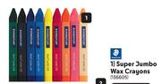 Staedtler Super Jumbo Wax Crayons 136605-Per 9-Pack