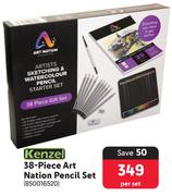 Kenzel 38-Piece Art Nation Pencil Set 850016520-Per Set