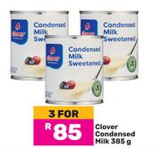 Clover Condensed Milk-For 3 x 385g 