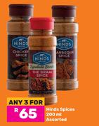 Hinds Spices Assorted-For 3 x 200ml