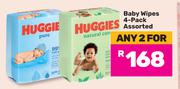 Huggies Baby Wipes 4 Pack Assorted-For Any 2