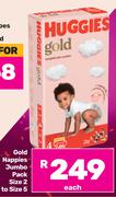 Huggies Gold Nappies Jumbo Pack Size 2 To Size 5-Each