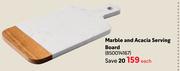 Marble & Acacia Serving Board-Each