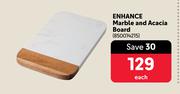 Enhance Marble & Acacia Board-Each