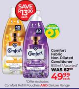 Comfort Fabric Non-Diluted Conditioner-800ml Each