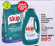 Skip Auto Anti-Ageing Washing Powder 2Kg Or Washing Liquid 1.5Ltr-Each