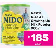 Nestle Nido 3+ Growing Up Milk Powder-900g Each