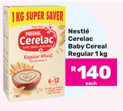 Nestle Cerelac Baby Cereal Regular-1Kg Each