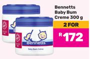 Bennetts Baby Bum Creme-For 2 x 300g