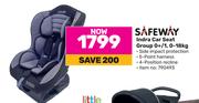 Safeway Indra Car Seat Group 0+/1, 0-18Kg